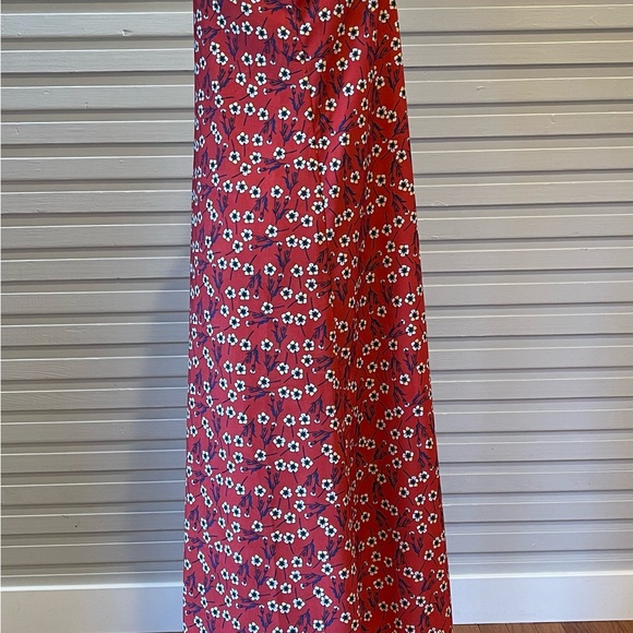 Allegra Massetti Made In Italy Sleeveless Maxi Dress Floral Design Like New - Picture 4 of 11